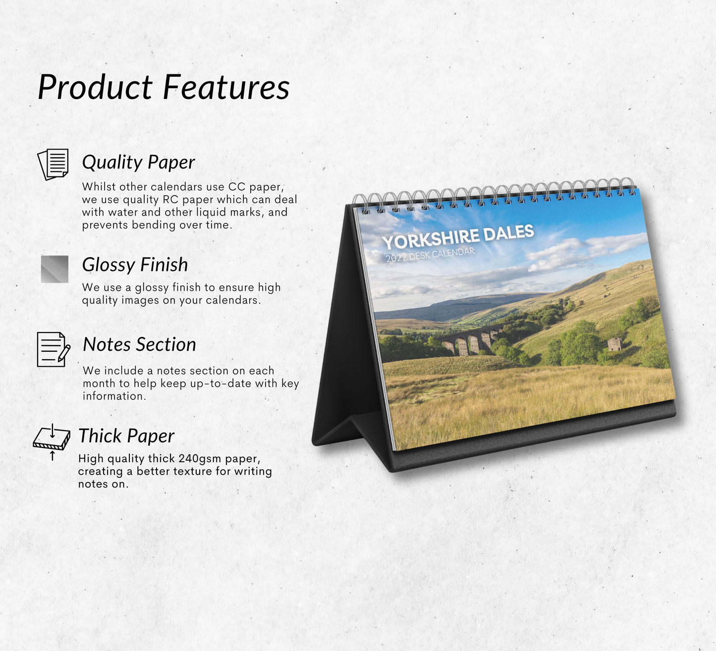 Yorkshire Dales Desk Calendar 2027-2028