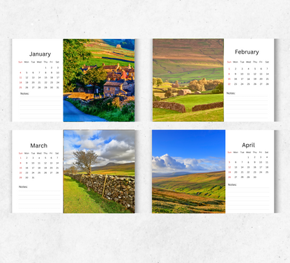 Yorkshire Dales Desk Calendar 2026-2027