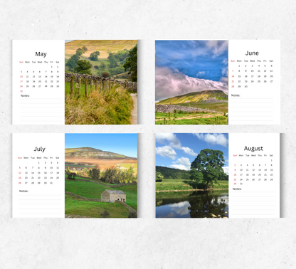 Yorkshire Dales Desk Calendar 2026-2027