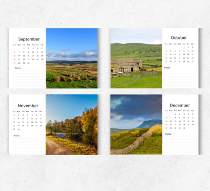 Yorkshire Dales Desk Calendar 2026-2027