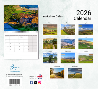 Yorkshire Dales Calendar 2026
