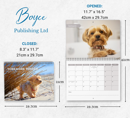 Yorkshire Terrier Calendar 2026