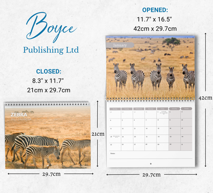 Zebra Calendar 2027
