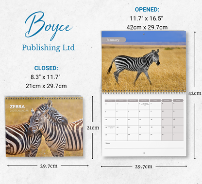 Zebra Calendar 2026