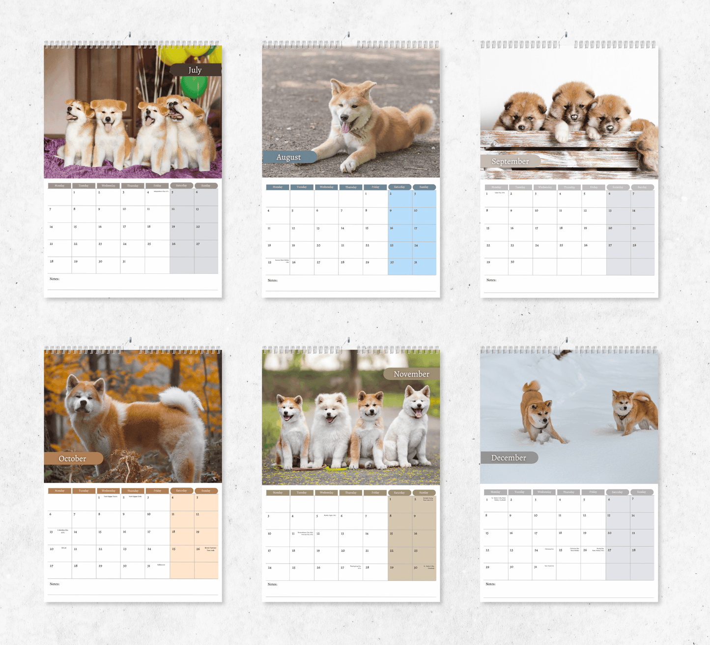 Akita Calendar 2025