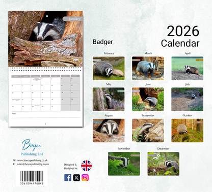 Badger Calendar 2026