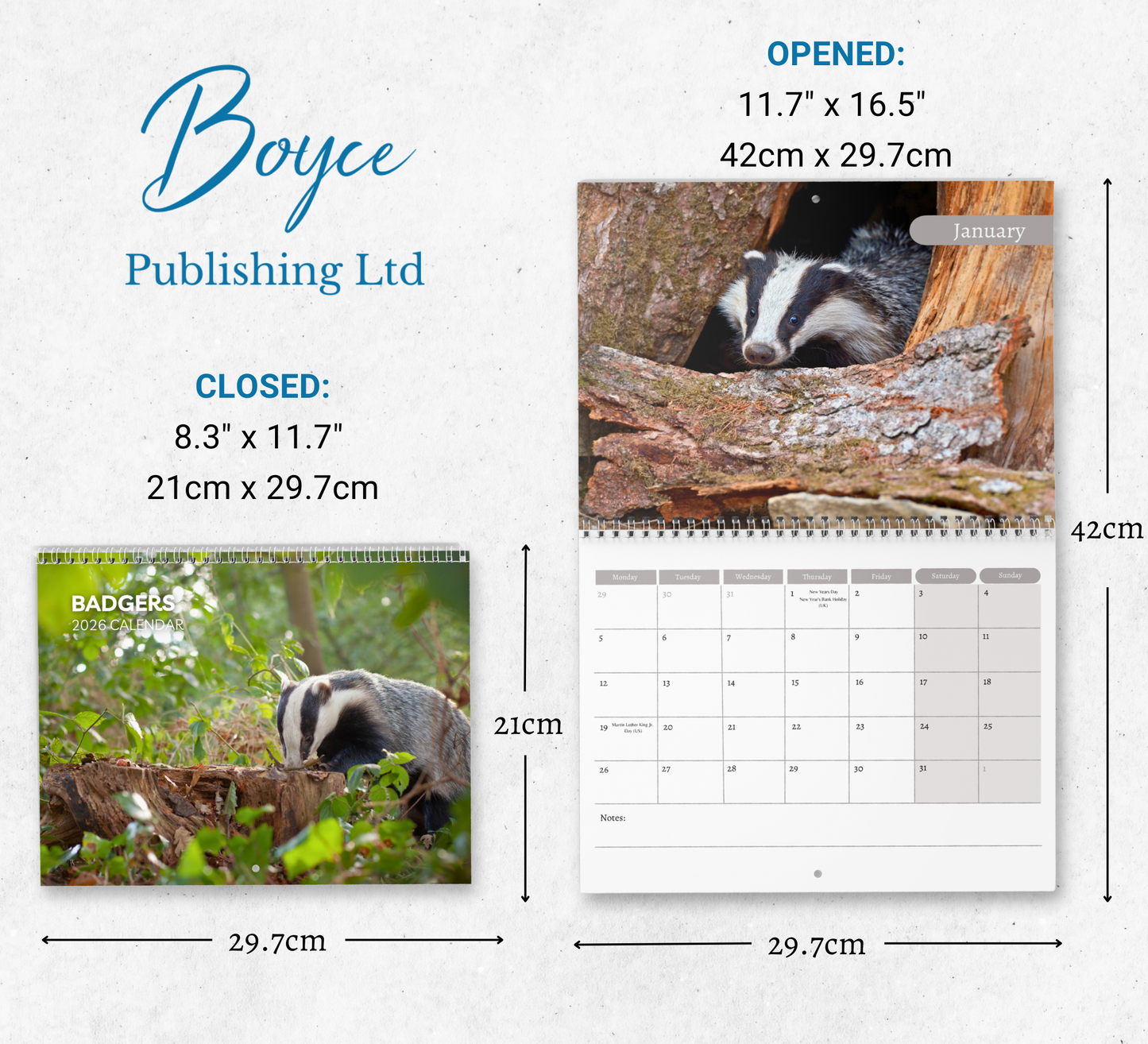 Badger Calendar 2026