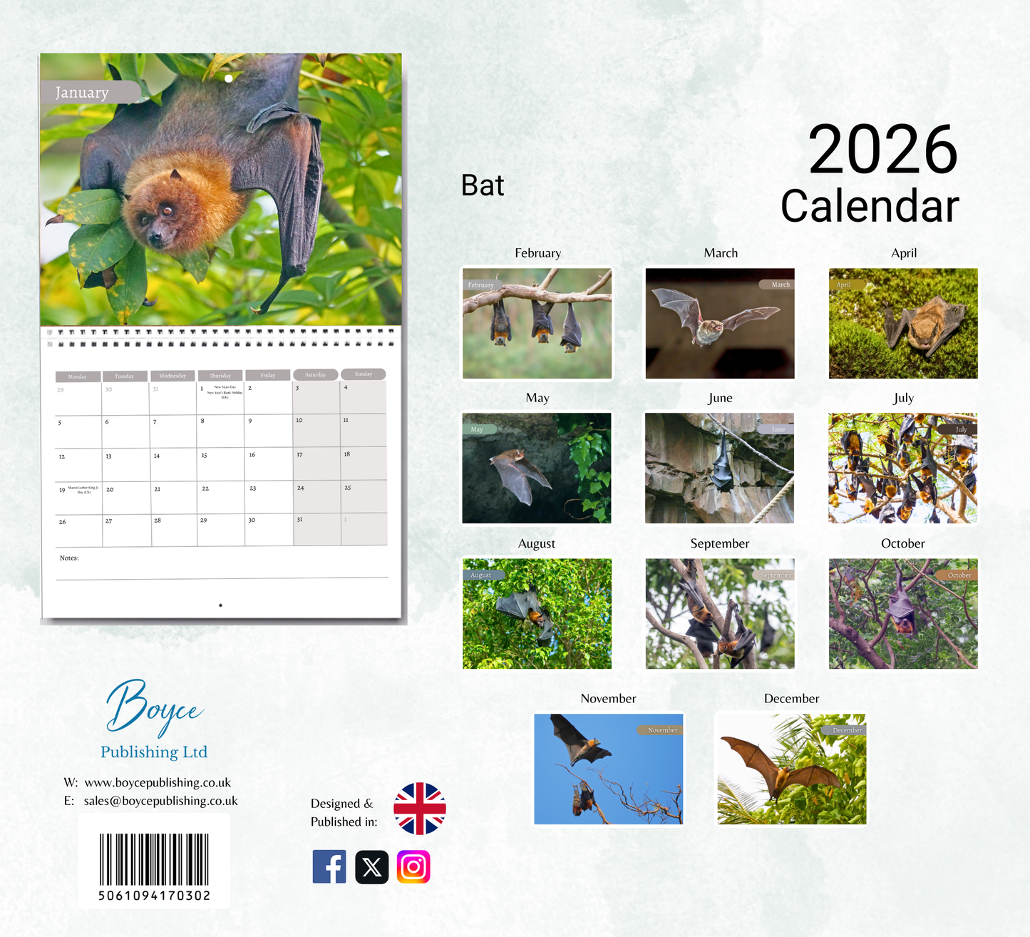 Bat Calendar 2026