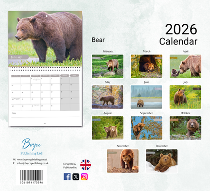 Bear Calendar 2026