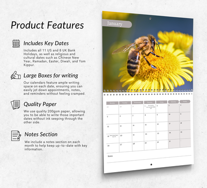 Bee Calendar 2026