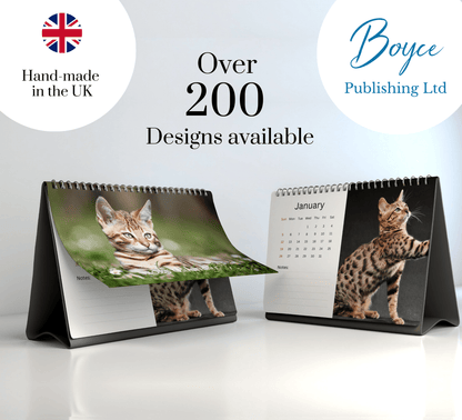 Bengal Cat Desk Calendar 2025