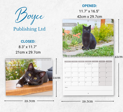 Black Cat Calendar 2026