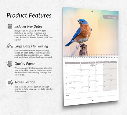 Bluebird Calendar 2026