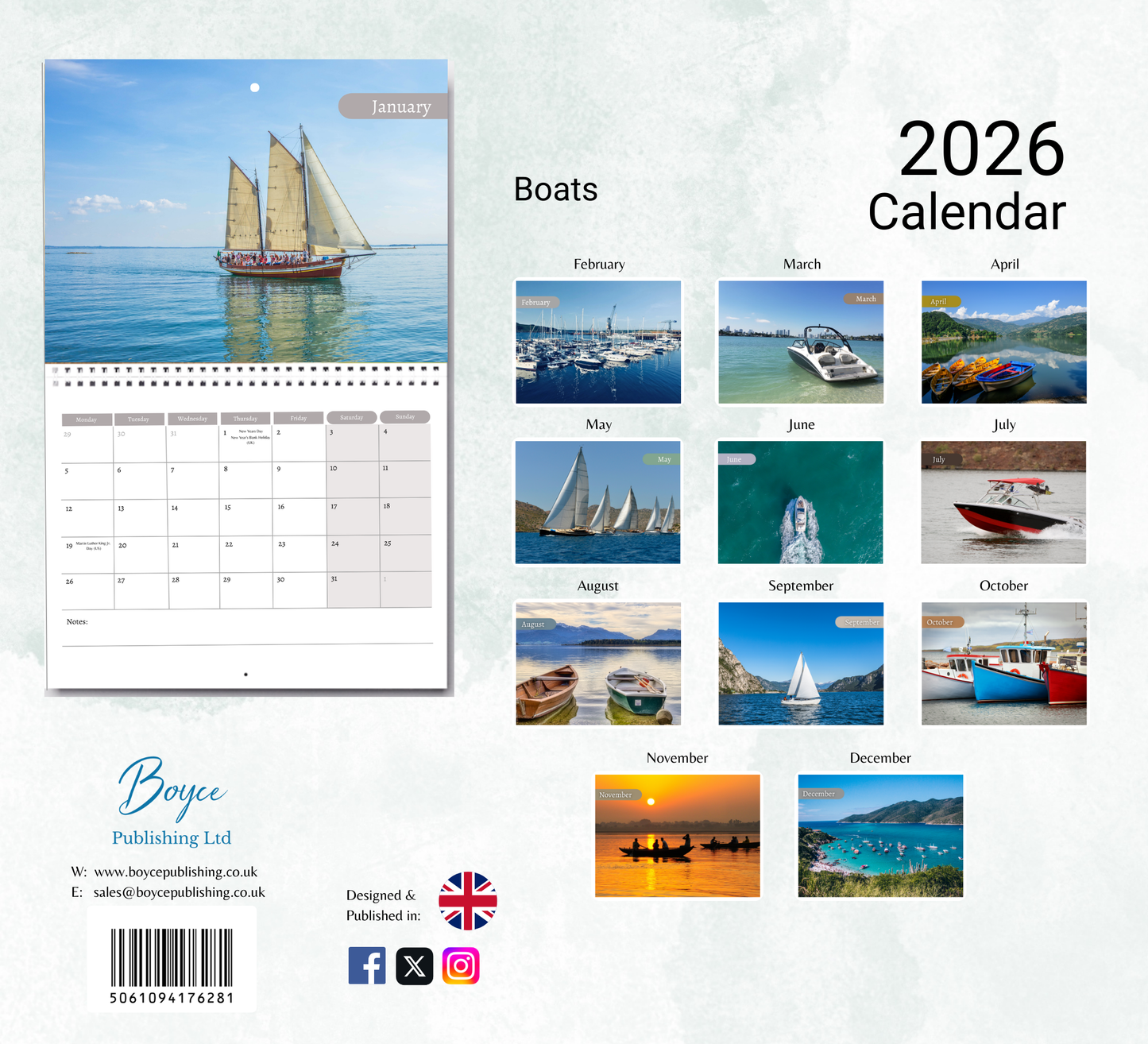 Boats Calendar 2026