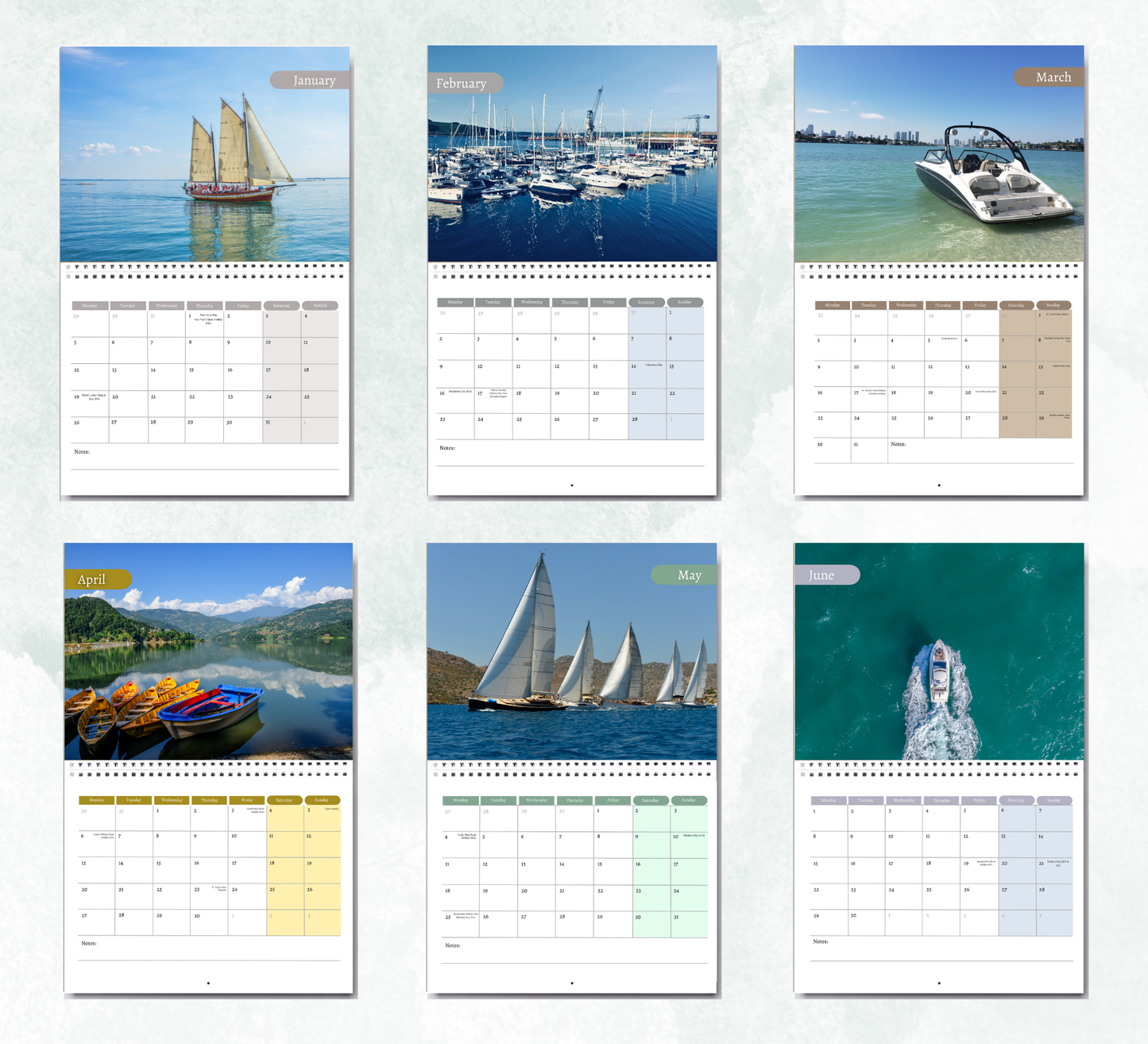 Boats Calendar 2026