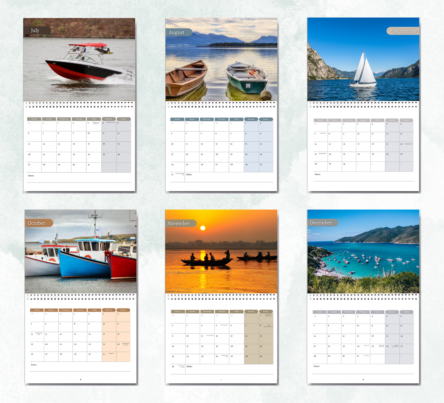 Boats Calendar 2026