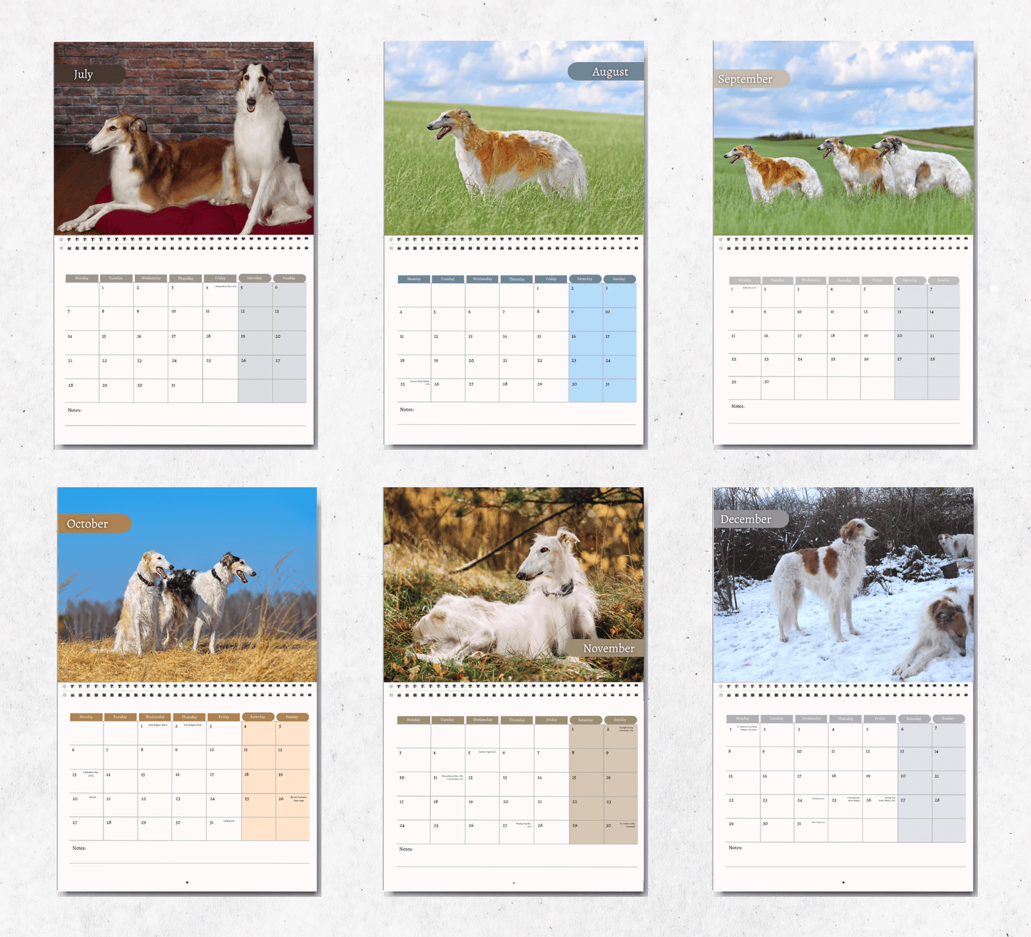 Borzoi Calendar 2025