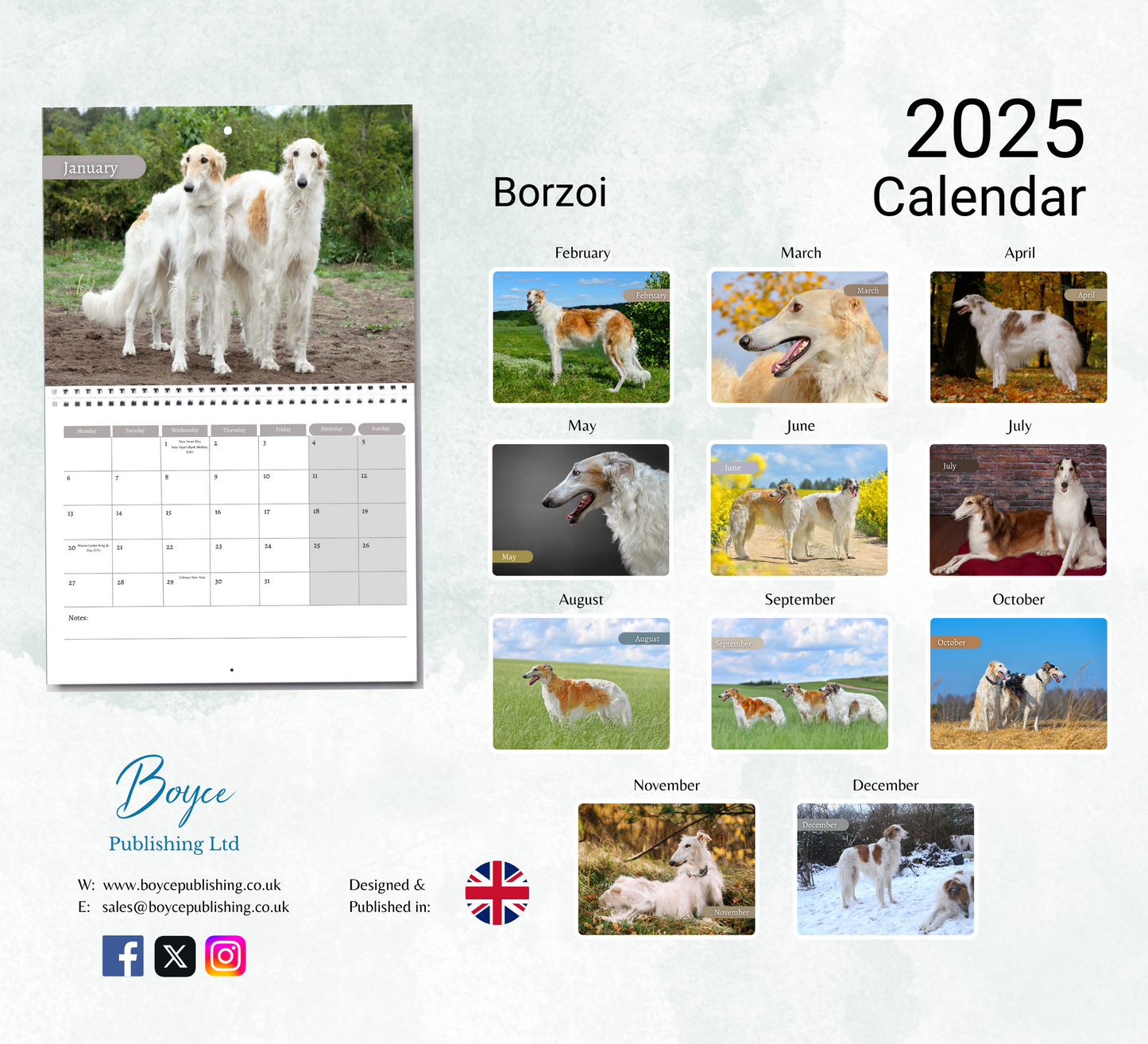 Borzoi Calendar 2025