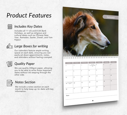Borzoi Calendar 2026