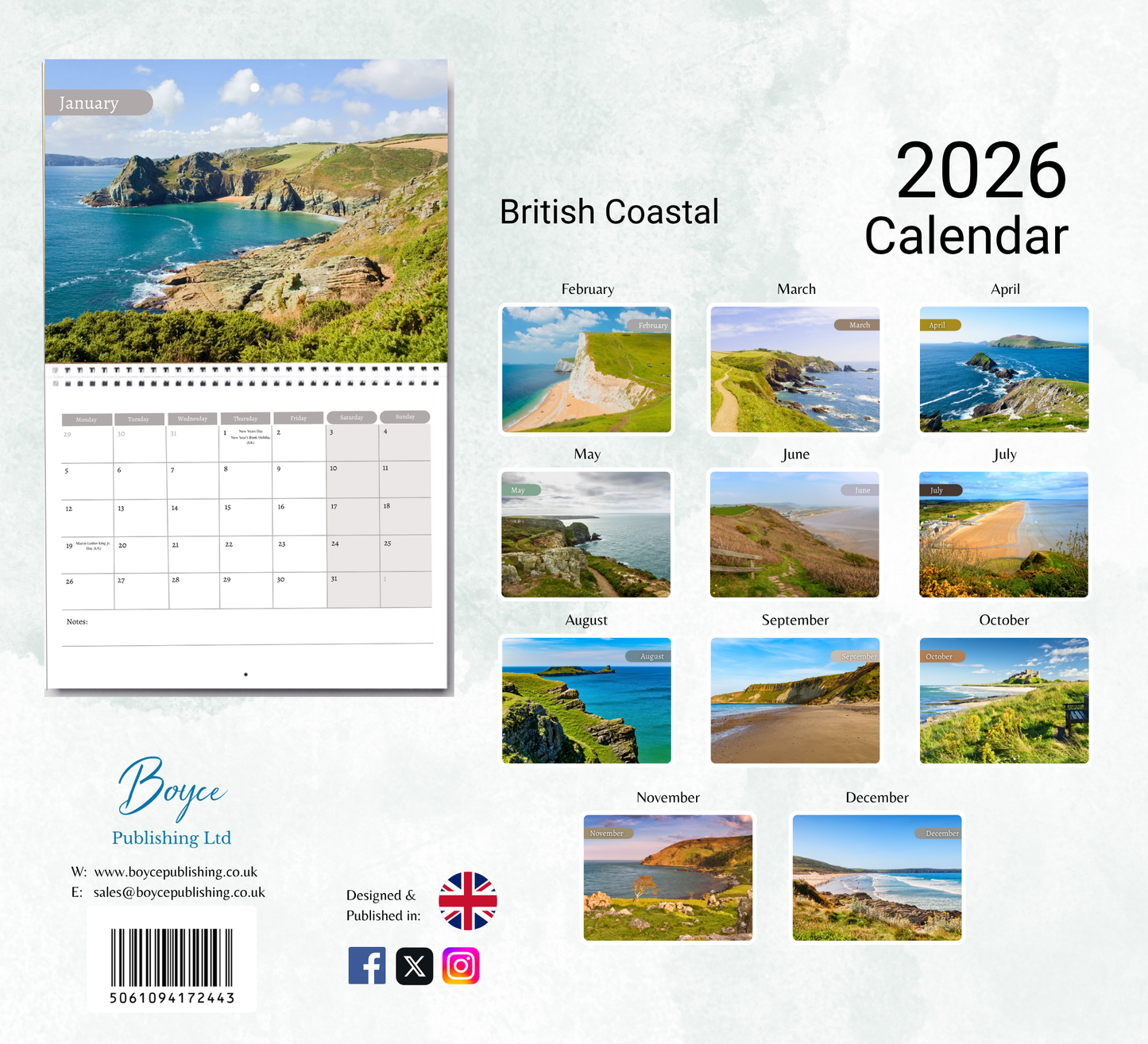 British Coastal Calendar 2026