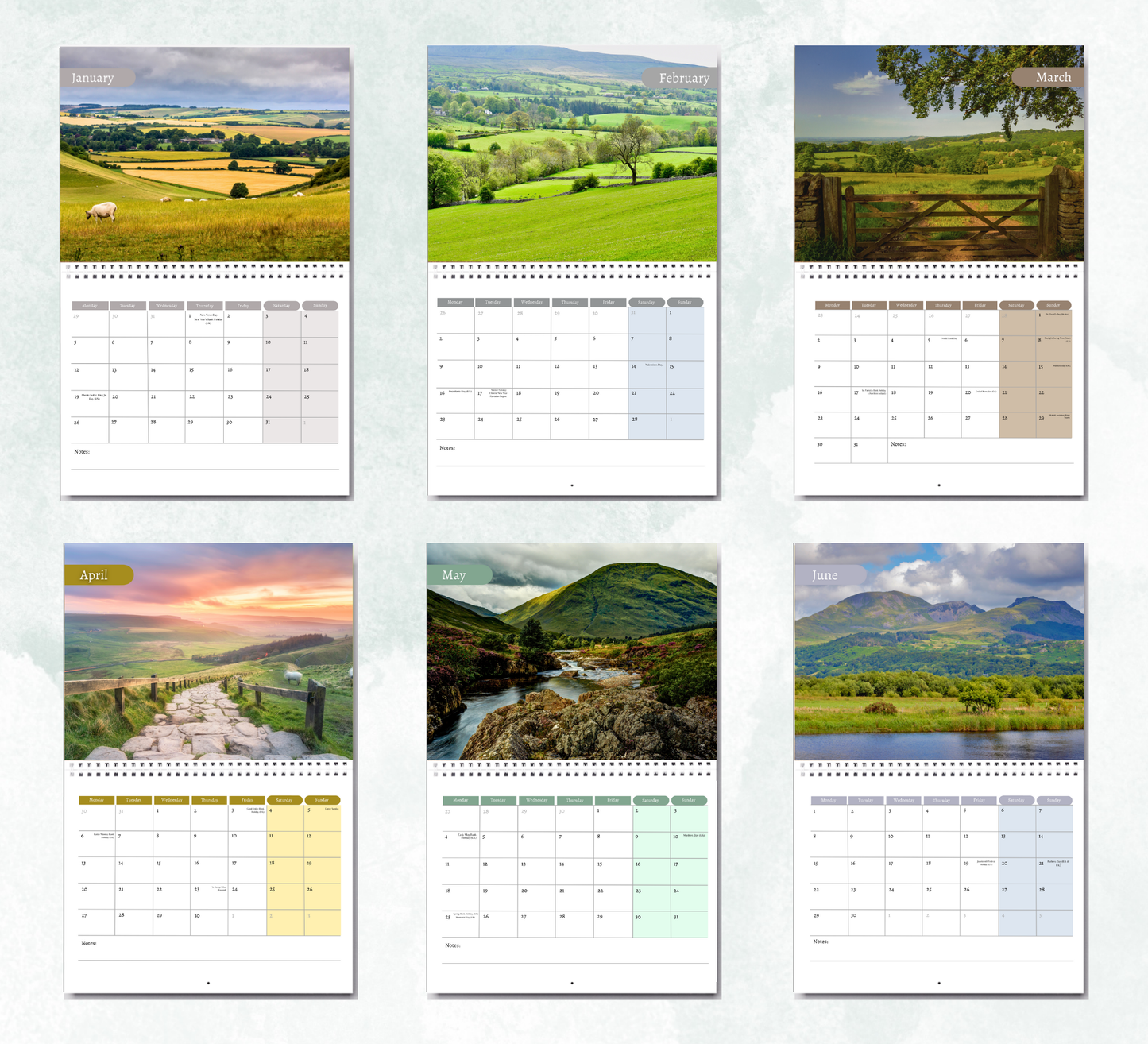 British Countryside Calendar 2026