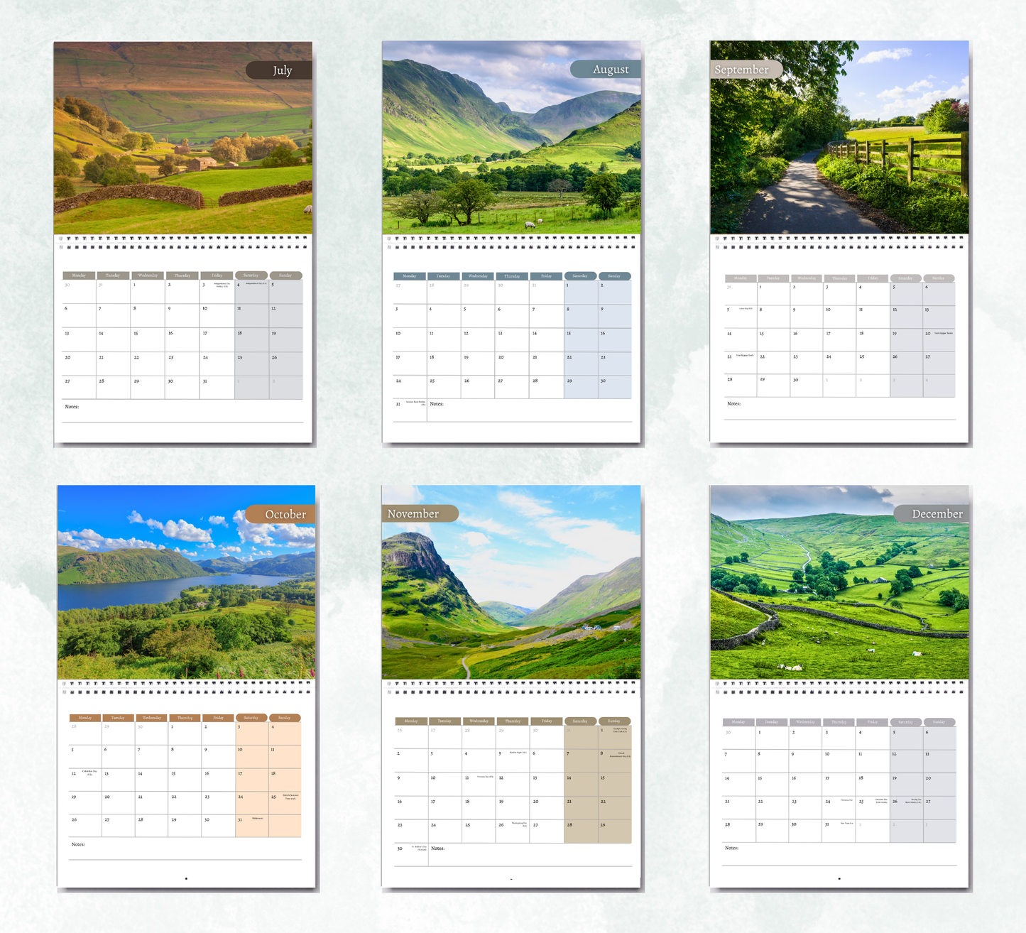 British Countryside Calendar 2026