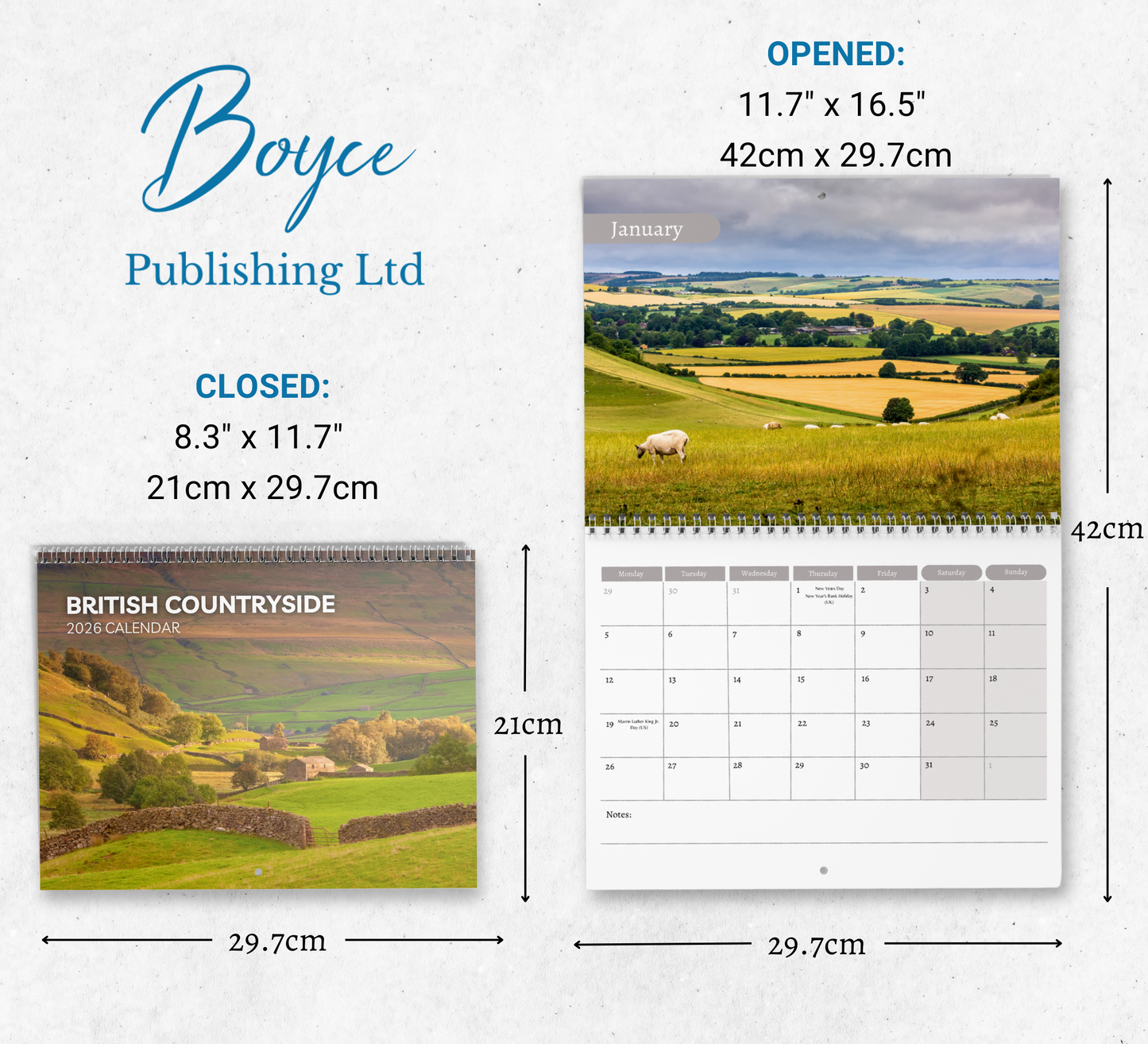 British Countryside Calendar 2026