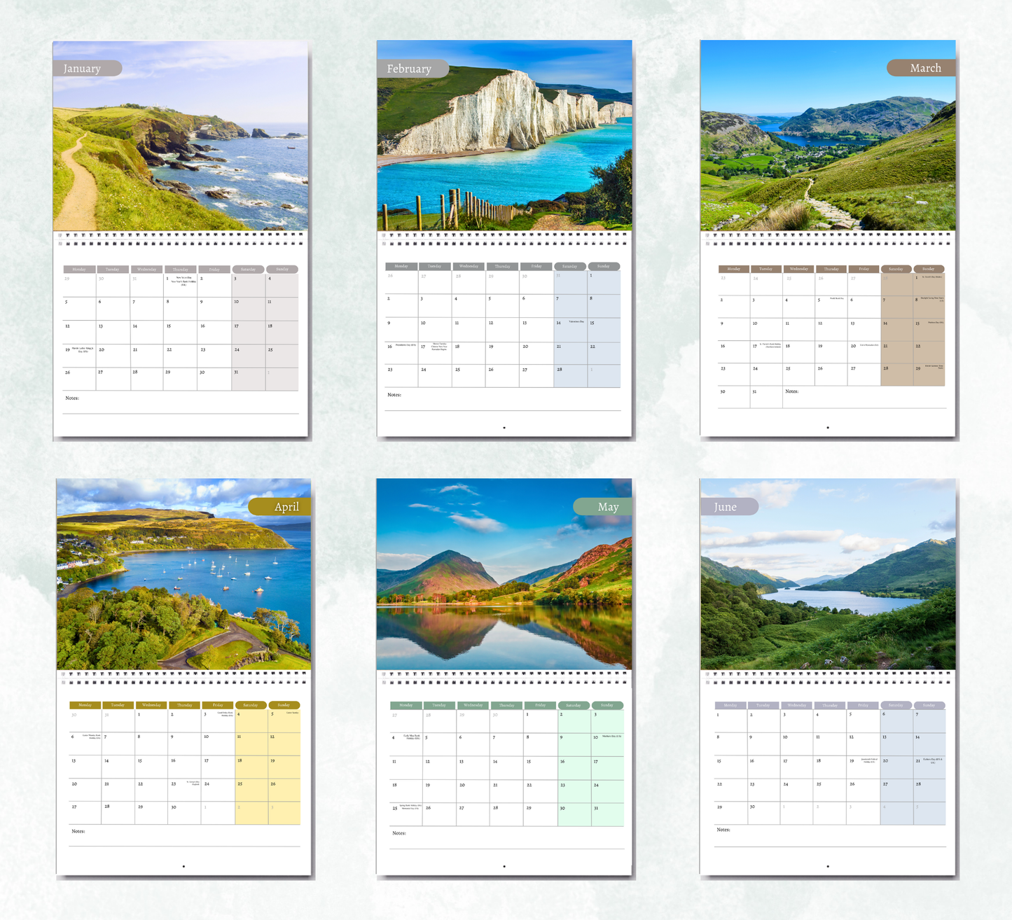British Landscapes Calendar 2026