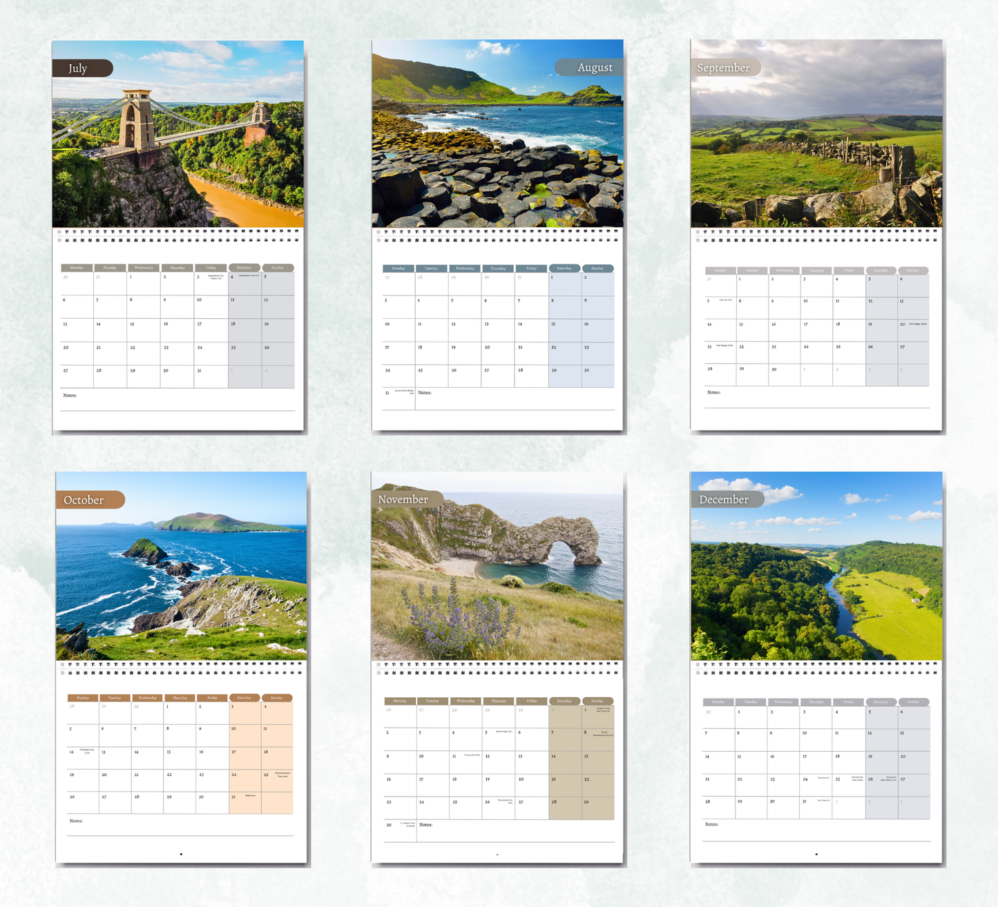 British Landscapes Calendar 2026
