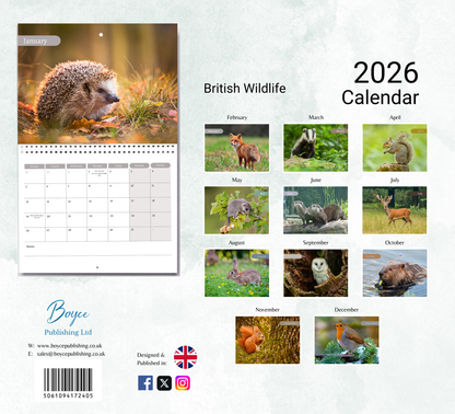 British Wildlife Calendar 2026
