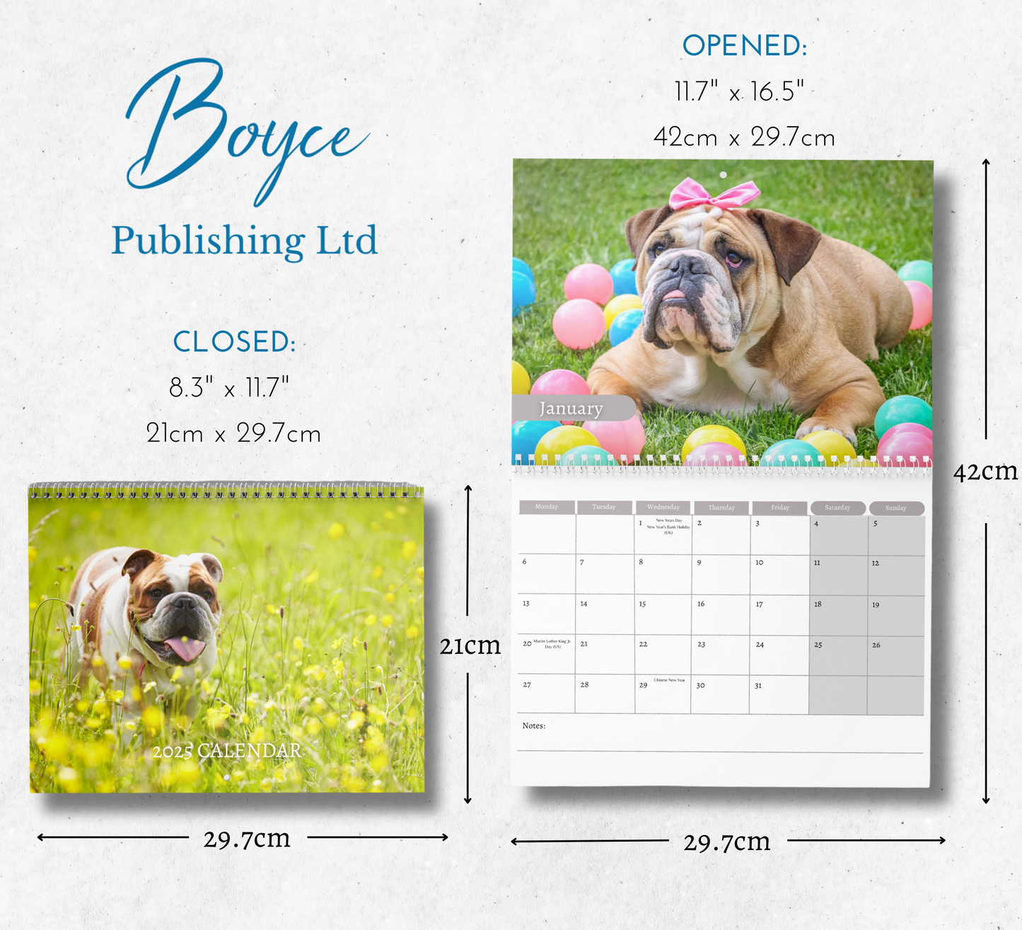 Bulldog Calendar 2025