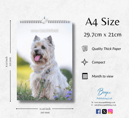 Cairn Terrier Calendar 2025