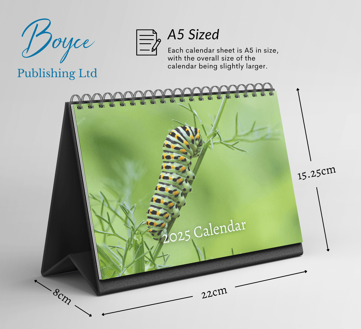 Caterpillar Desk Calendar 2025