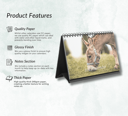 Donkey Desk Calendar 2025