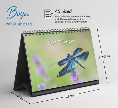 Dragonfly Desk Calendar 2025