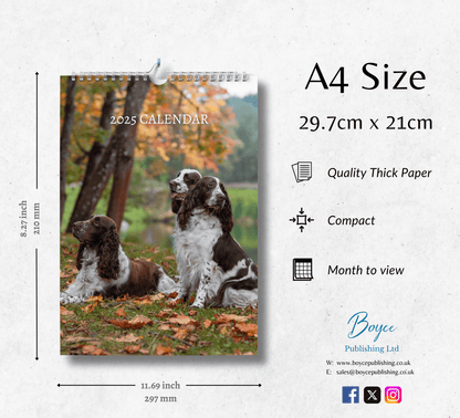 English Springer Spaniel Calendar 2025