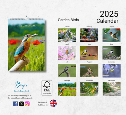 Garden Birds Calendar 2025