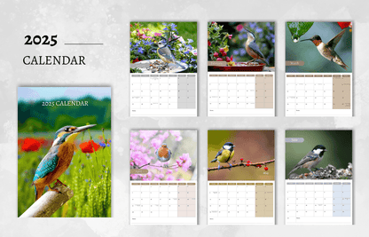 Garden Birds Calendar 2025