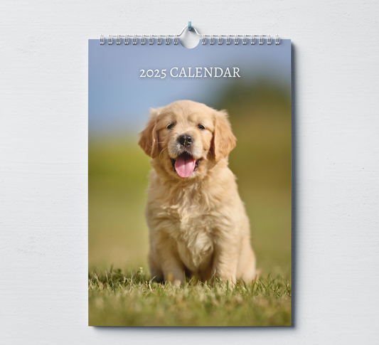 Golden Retriever Puppies Calendar 2025