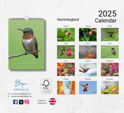 Hummingbird Calendar 2025