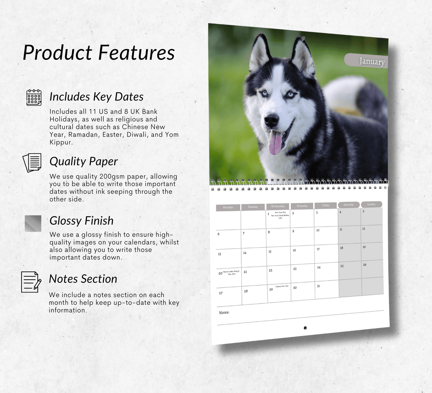 Husky Calendar 2025