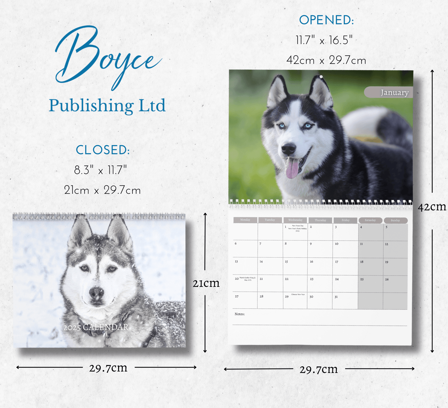 Husky Calendar 2025