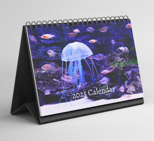 Jellyfish Desk Calendar 2025