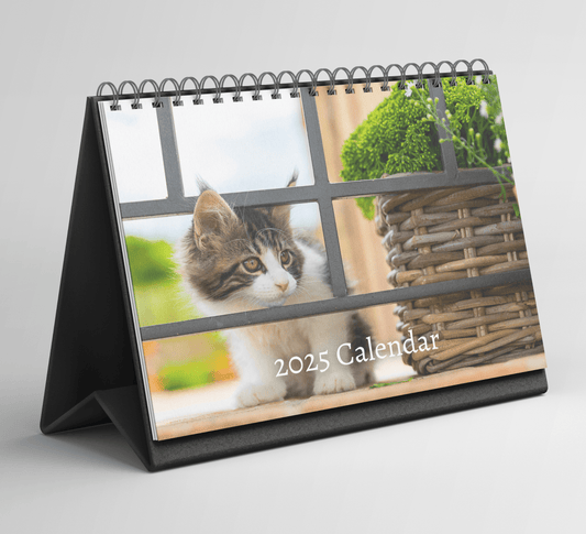 Kitten Desk Calendar 2025