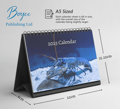 Lobster Desk Calendar 2025