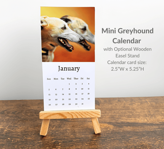 Mini Greyhound Calendar 2025