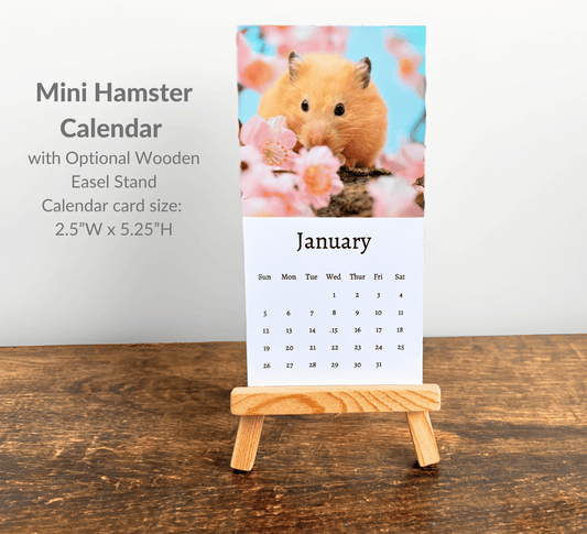 Mini Hamster Calendar 2025