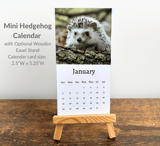 Mini Hedgehog Calendar 2025