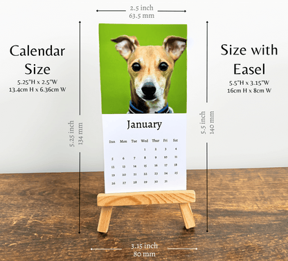 Mini Italian Greyhound Calendar 2025