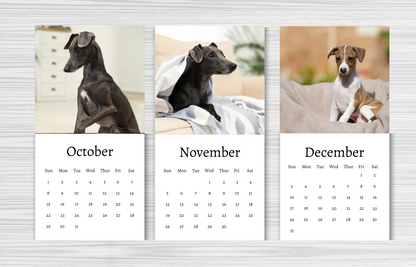 Mini Italian Greyhound Calendar 2025